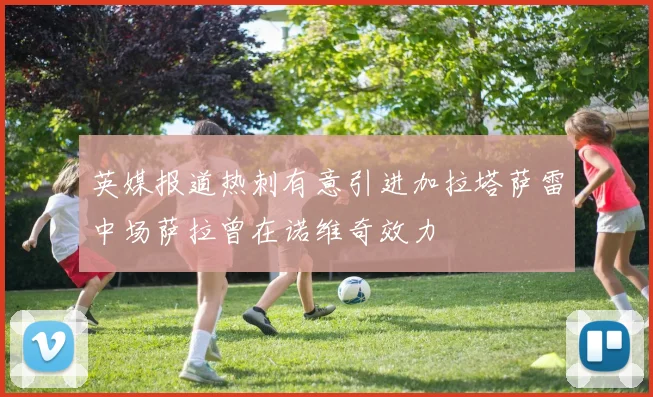 英媒报道热刺有意引进加拉塔萨雷中场萨拉曾在诺维奇效力